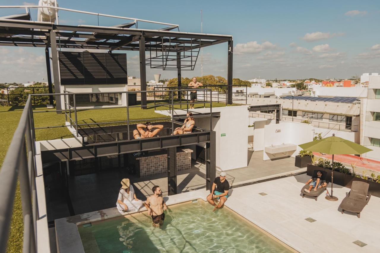 Caleta Hostel Rooftop & Pool Канкун Экстерьер фото