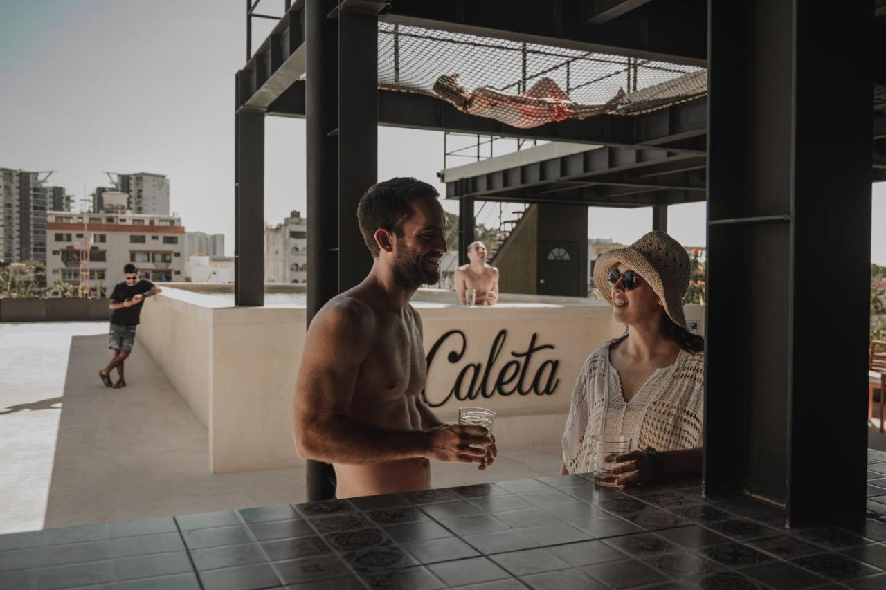 Caleta Hostel Rooftop & Pool Канкун Экстерьер фото