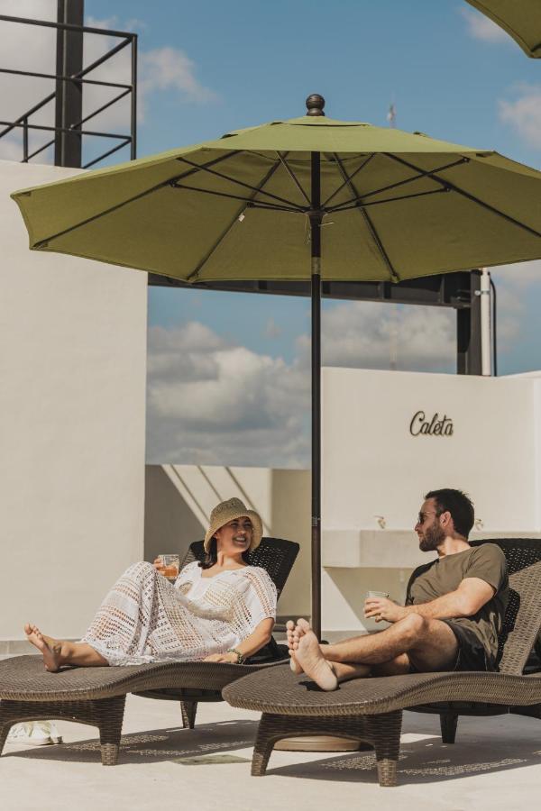 Caleta Hostel Rooftop & Pool Канкун Экстерьер фото