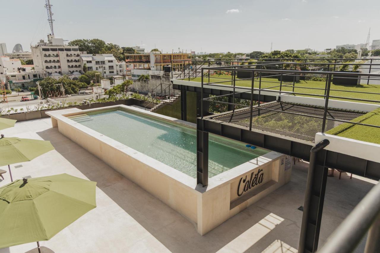 Caleta Hostel Rooftop & Pool Канкун Экстерьер фото